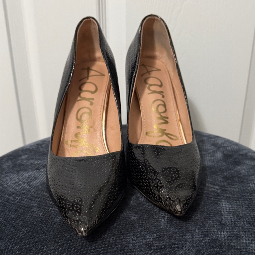 Aaronfaiy Sleek Black Heels Size 9